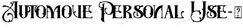Automove Personal Use字体转换